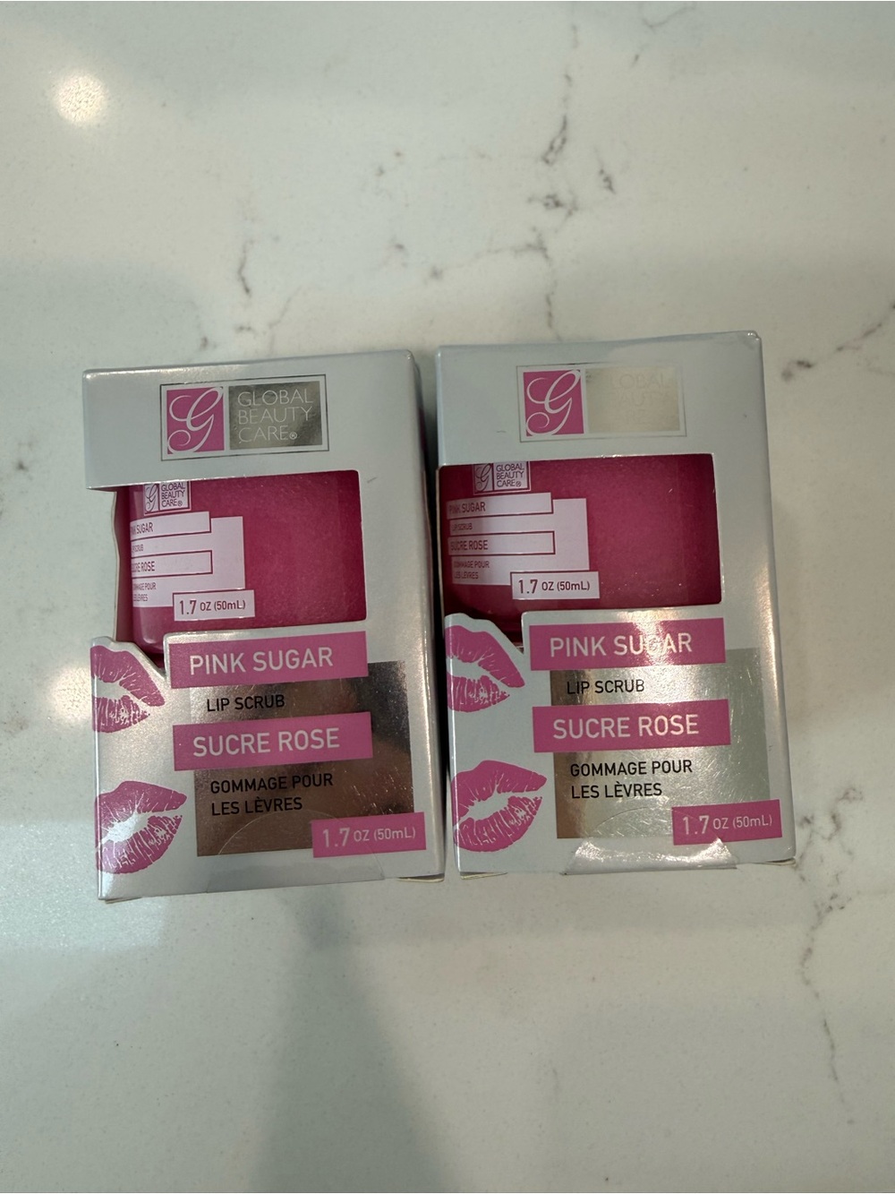 Global Beauty Care Pink Sugar.
Lip Scrub (1.7 oz / 50 mL each) 2 pack